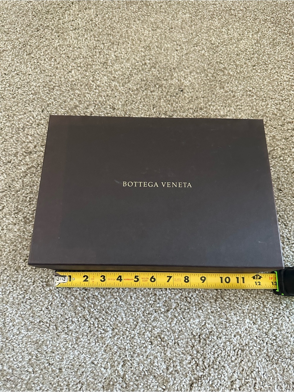 Bottega Veneta Dark Brown Gift Box with Gold Logo